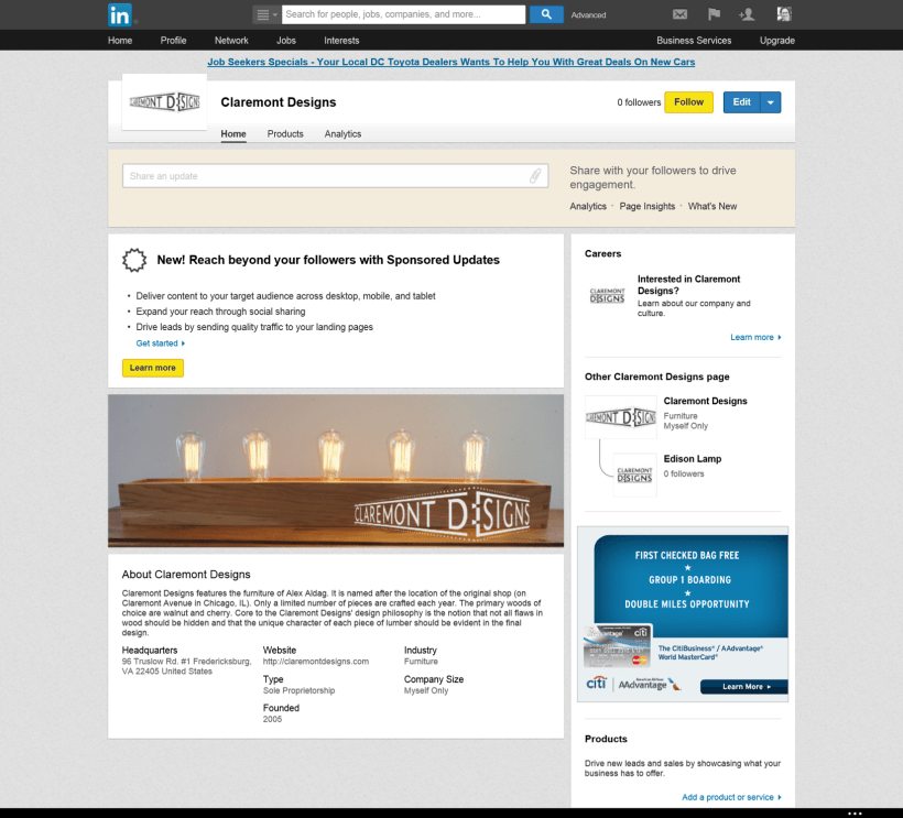 LinkedIn Company Page